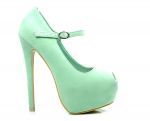 Szpilki na Wysokim obcasie PEEP TOE